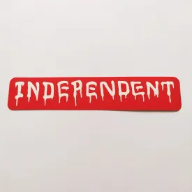 Independent Trucks Skateboard Sticker Vandal Red