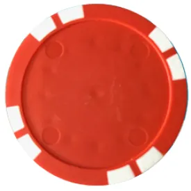 Personalized Poker Chips - Solid Red