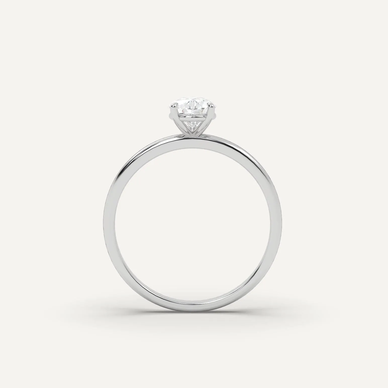 1 carat Pear Cut Diamond Ring