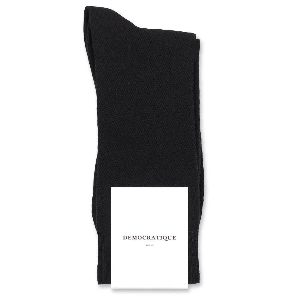 12-pack (pay for 10) of black pique socks