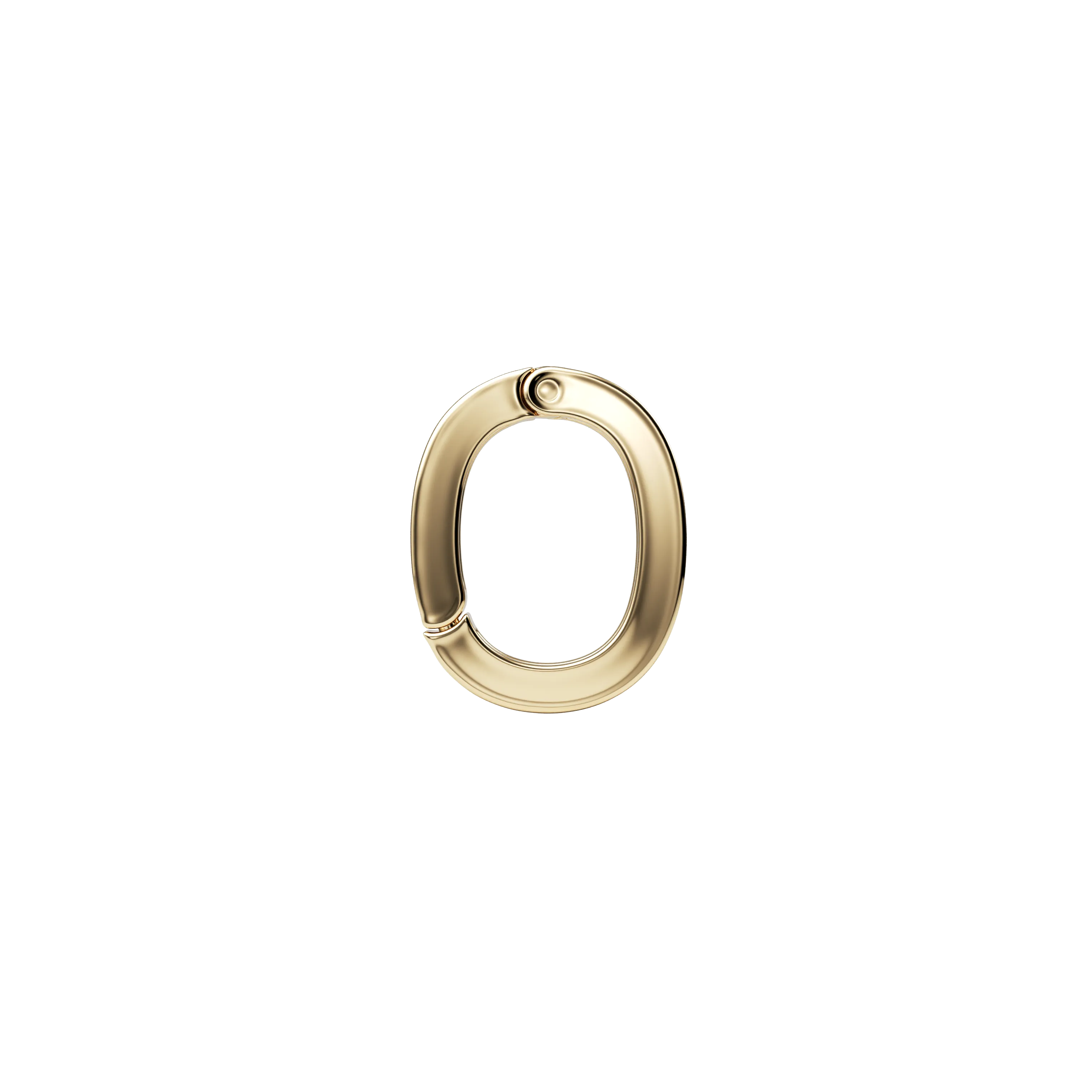 14k Circle Charm Connector