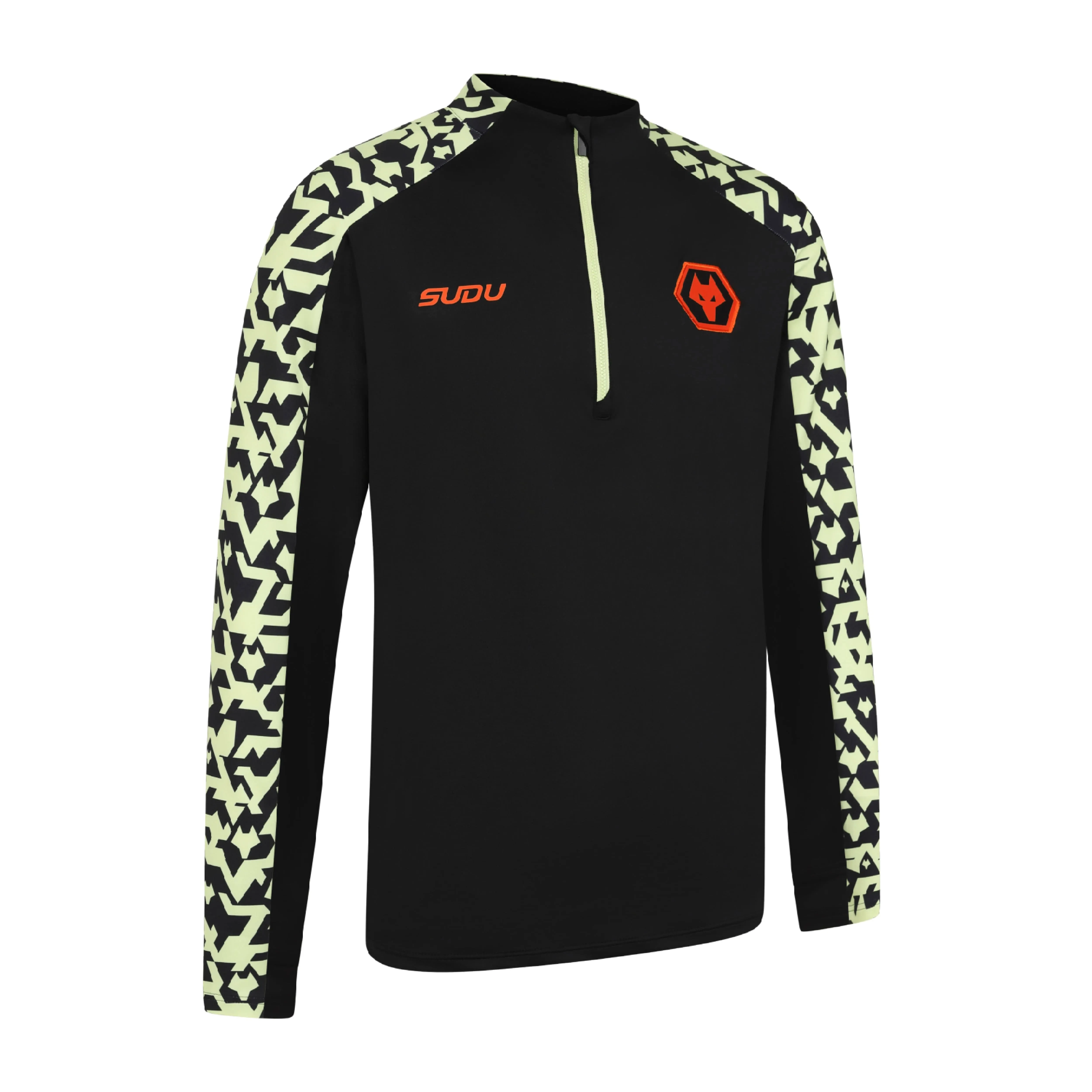 2024-25 Pre Match 1/4 Zip - Black/Lime