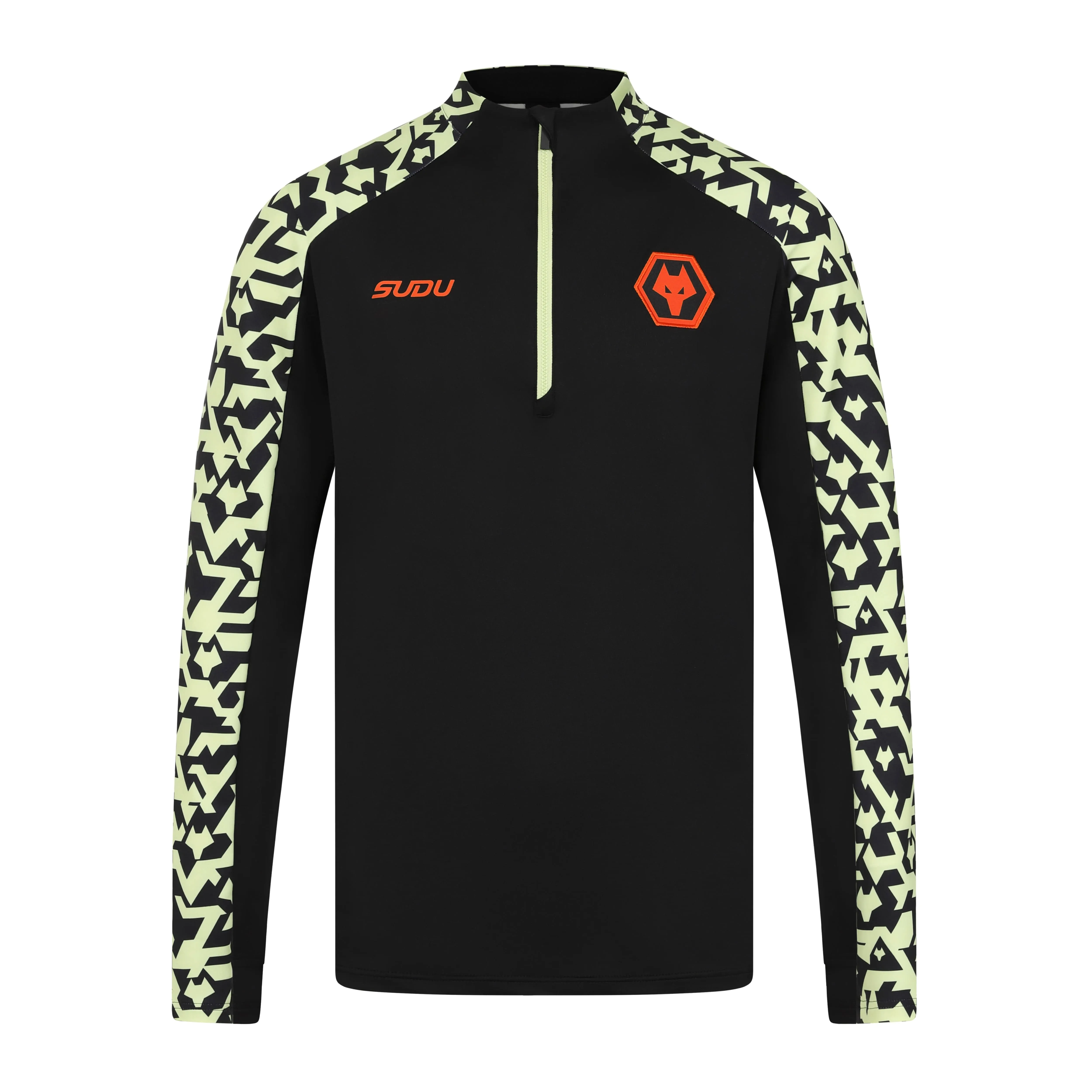 2024-25 Pre Match 1/4 Zip - Black/Lime