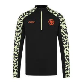 2024-25 Pre Match 1/4 Zip - Black/Lime