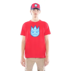 3D CLEAN SHIMUCHAN LOGO  SHORT SLEEVE CREW NECK TEE IN HIGH RISK RED