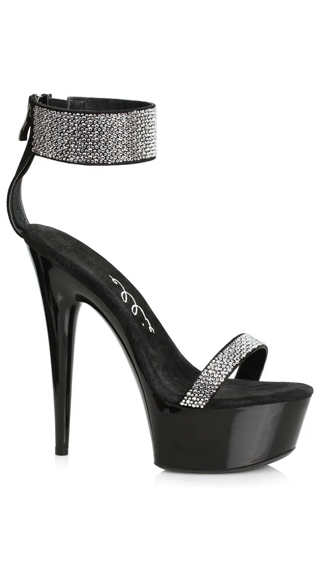 6 Inch Ankle Strap Stiletto Heel