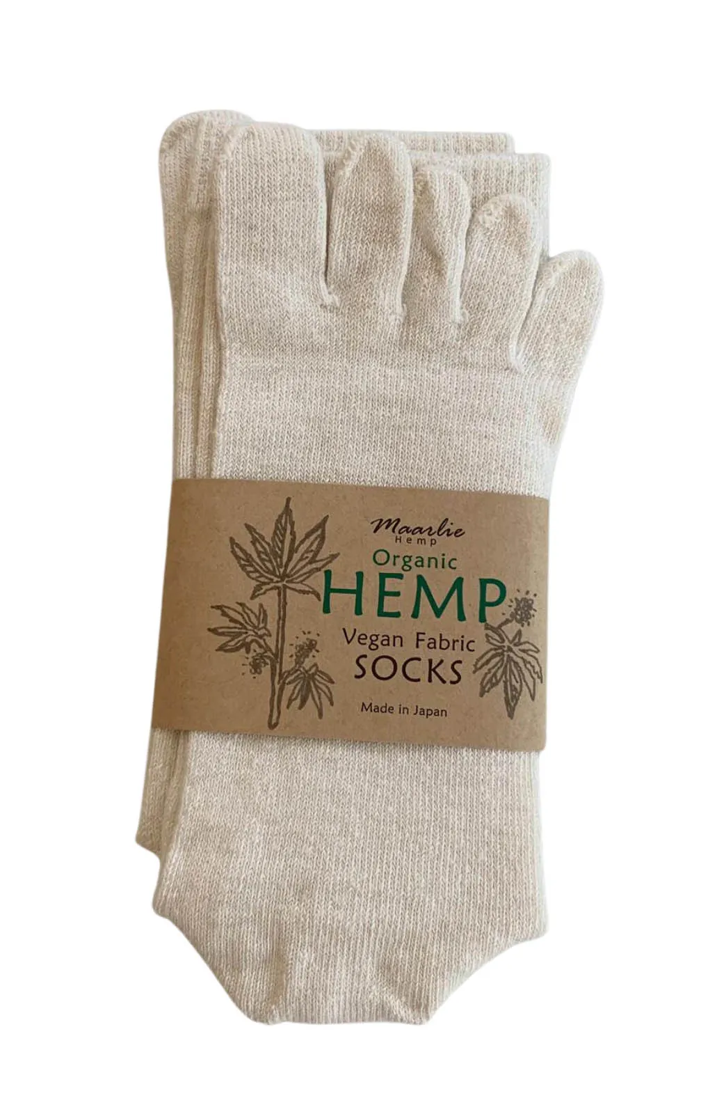 88%Hemp Meditation Toe Socks