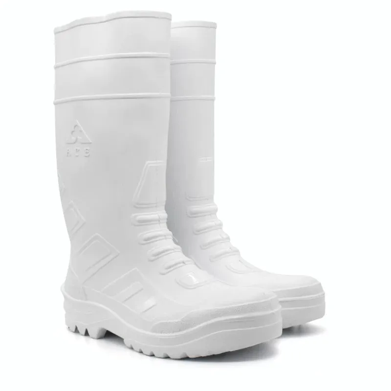 Ace Tsavo Gumboots (No Steel Toe) - White