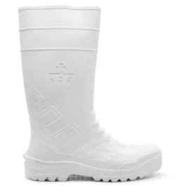 Ace Tsavo Gumboots (No Steel Toe) - White