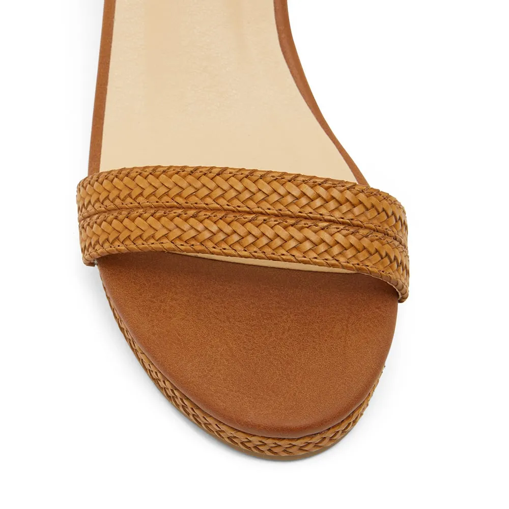 Adena Heel in Tan Smooth