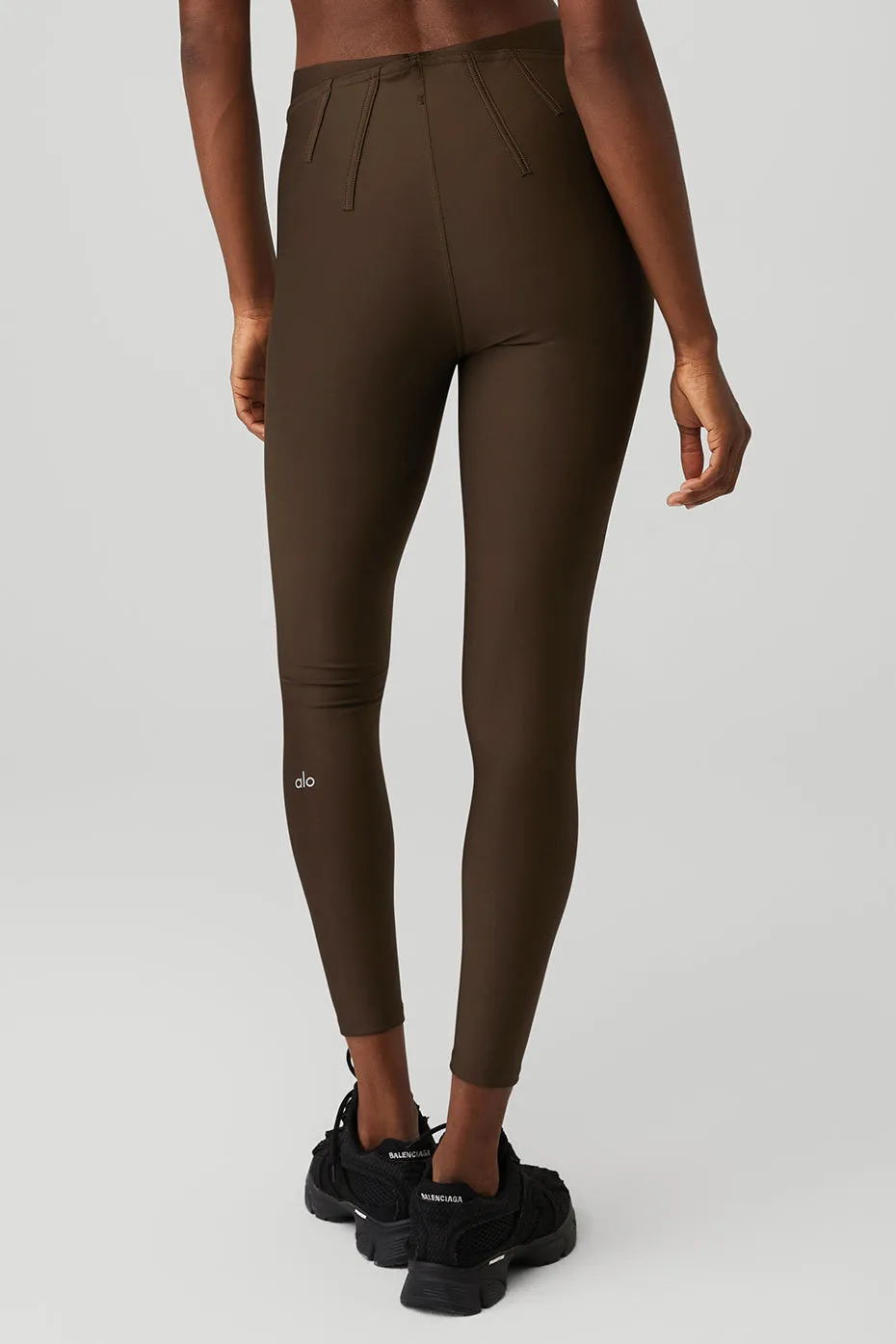 Airlift High-Waist 7/8 Corset Legging - Espresso