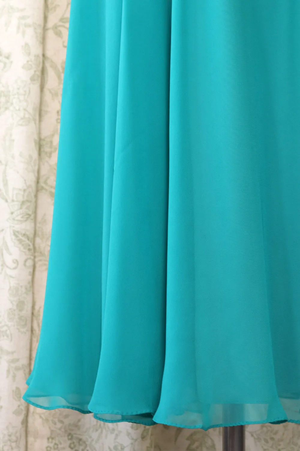 Airy Teal Chiffon Skirt L/XL