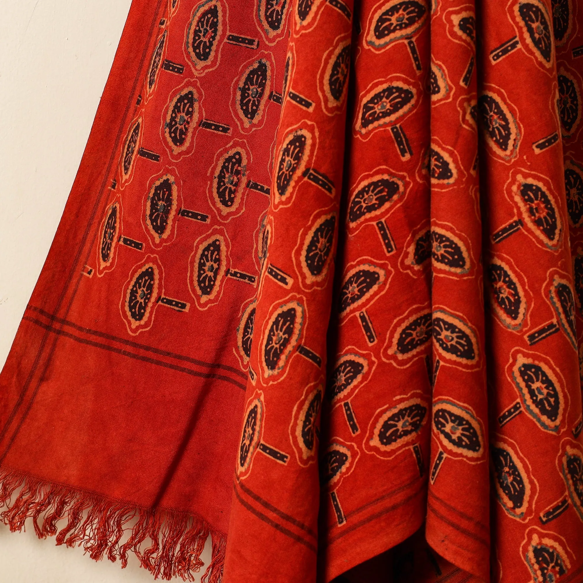 Ajrakh Block Printed Handloom Cotton Towel