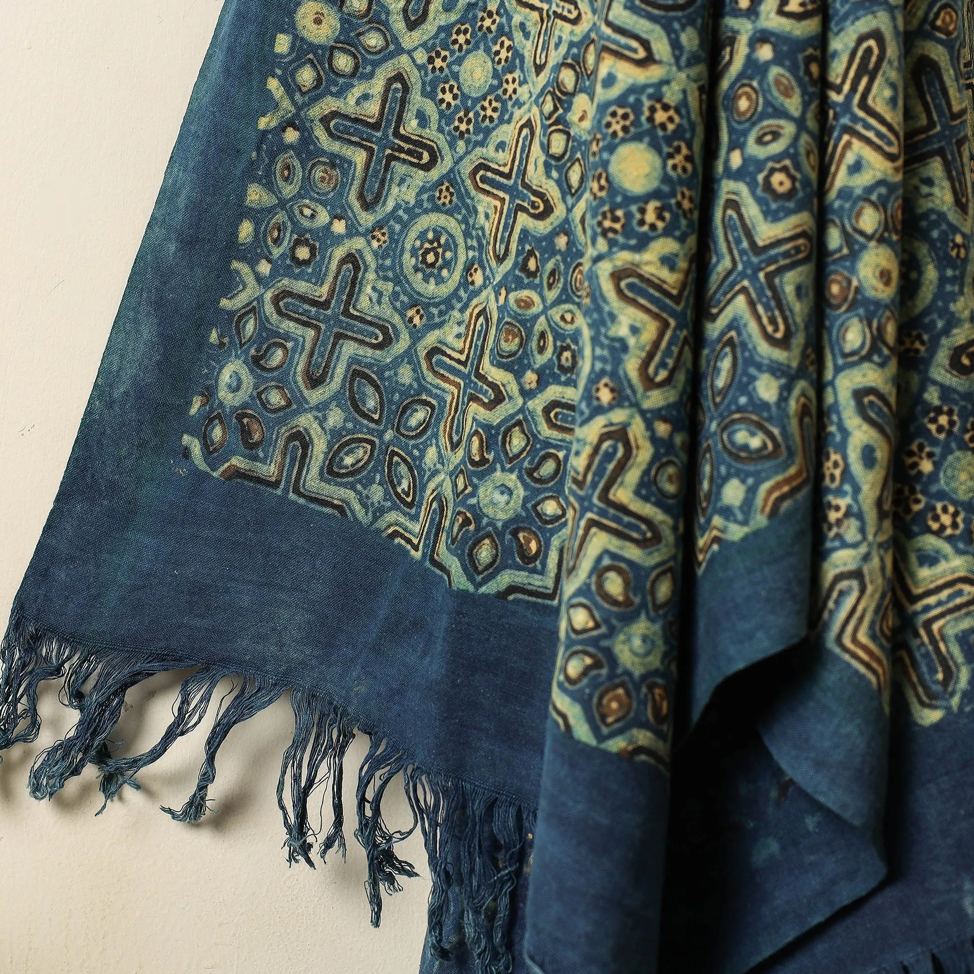 Ajrakh Block Printed Handloom Cotton Towel