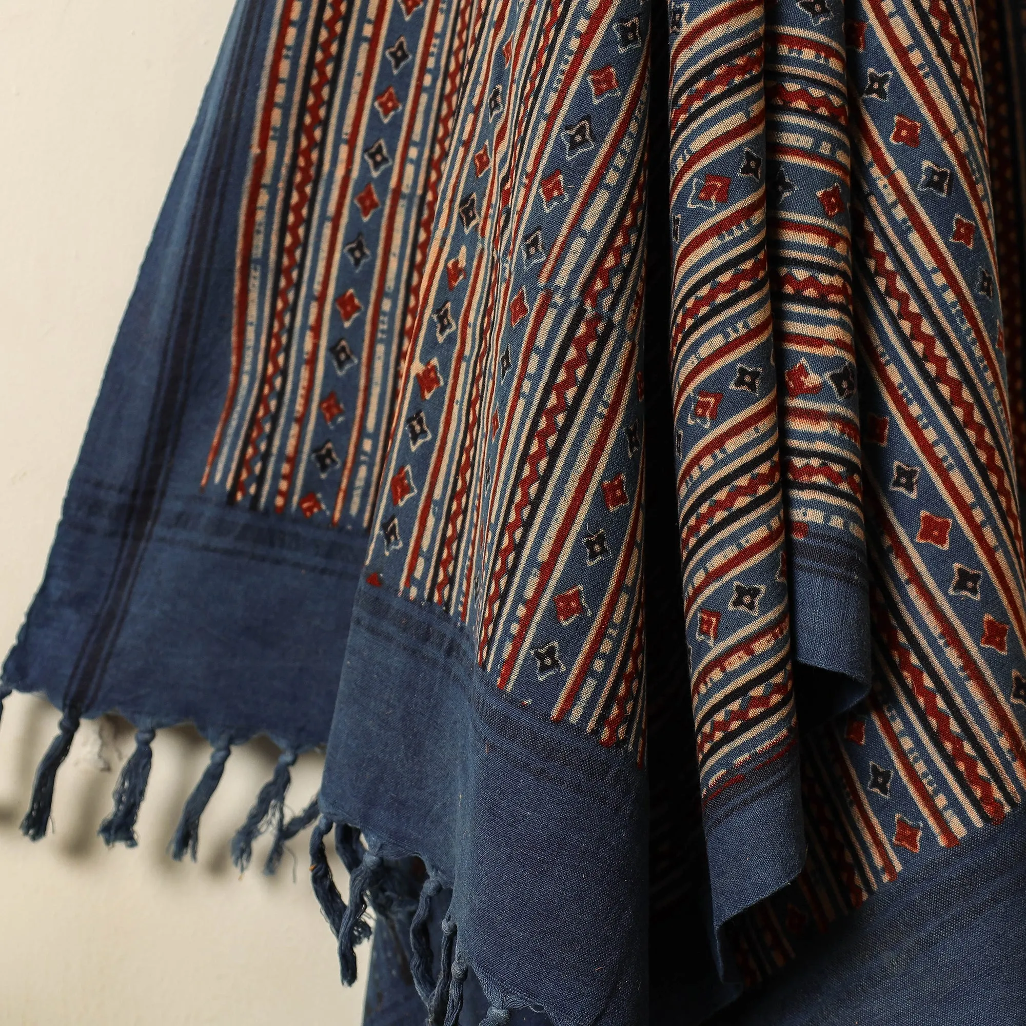 Ajrakh Block Printed Handloom Cotton Towel