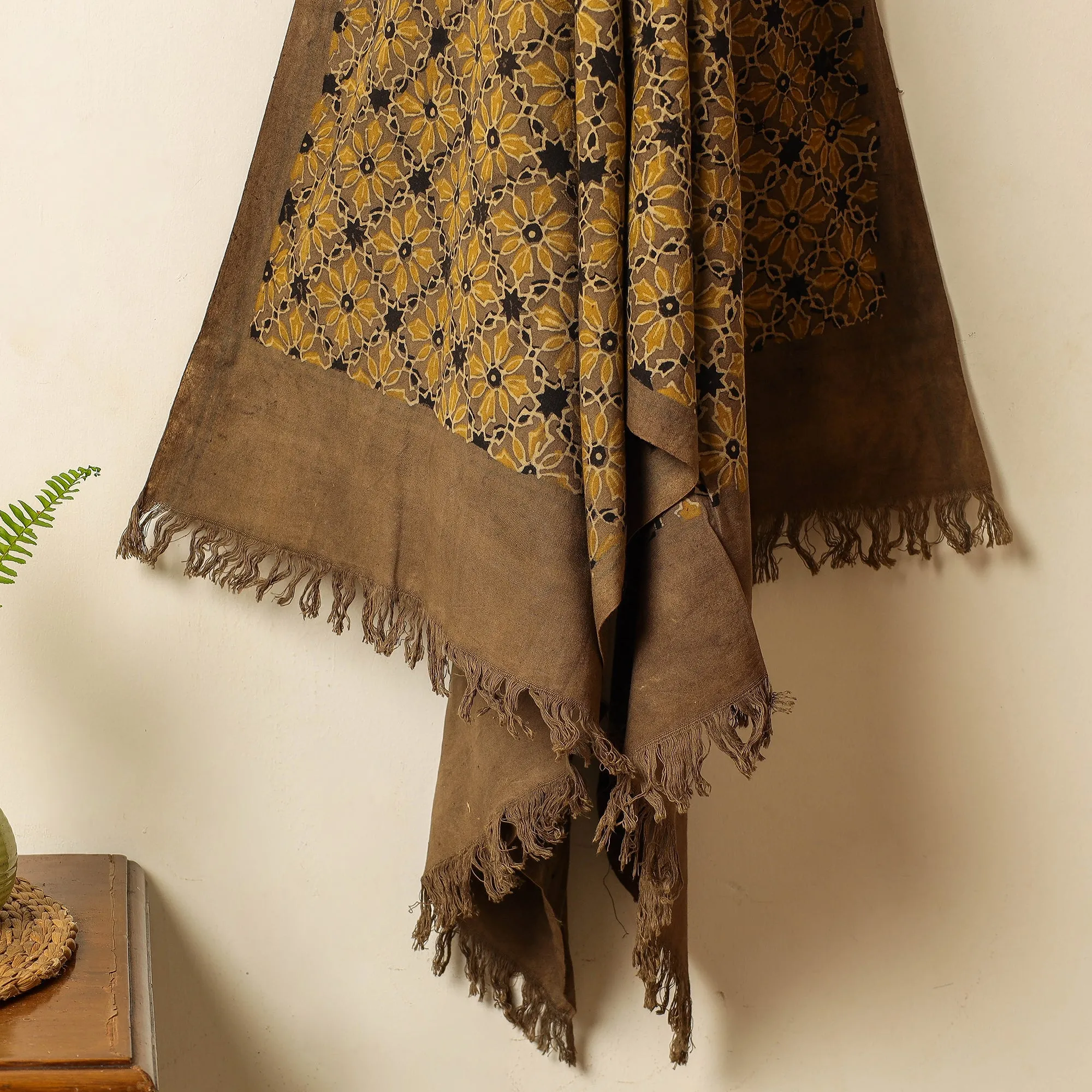 Ajrakh Block Printed Handloom Cotton Towel