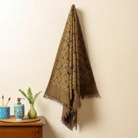 Ajrakh Block Printed Handloom Cotton Towel