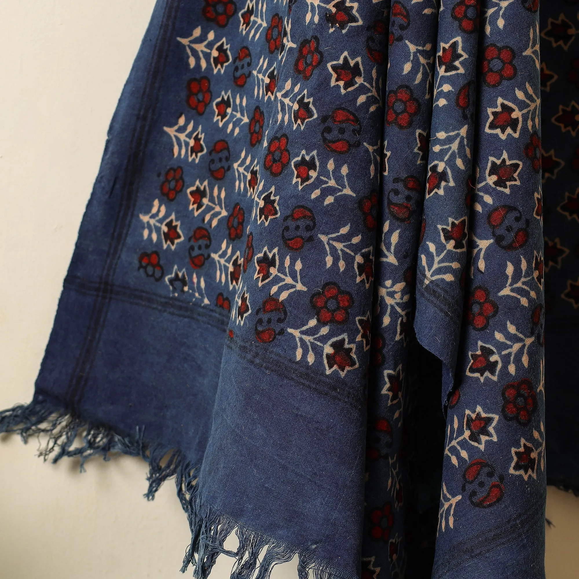 Ajrakh Block Printed Handloom Cotton Towel