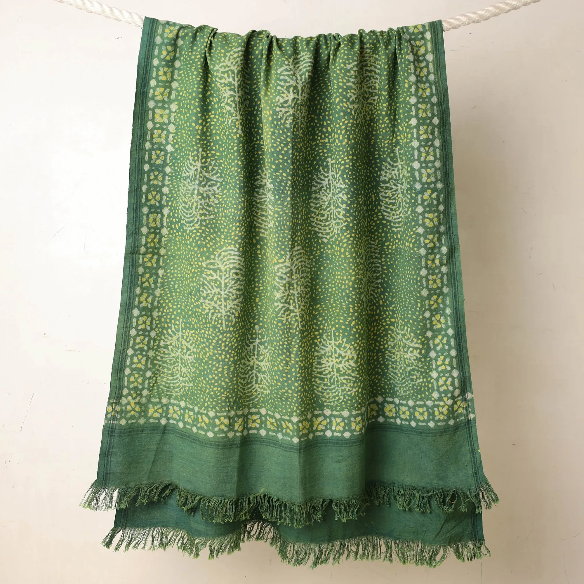 Akola Block Printed Pure Handloom Cotton Towel