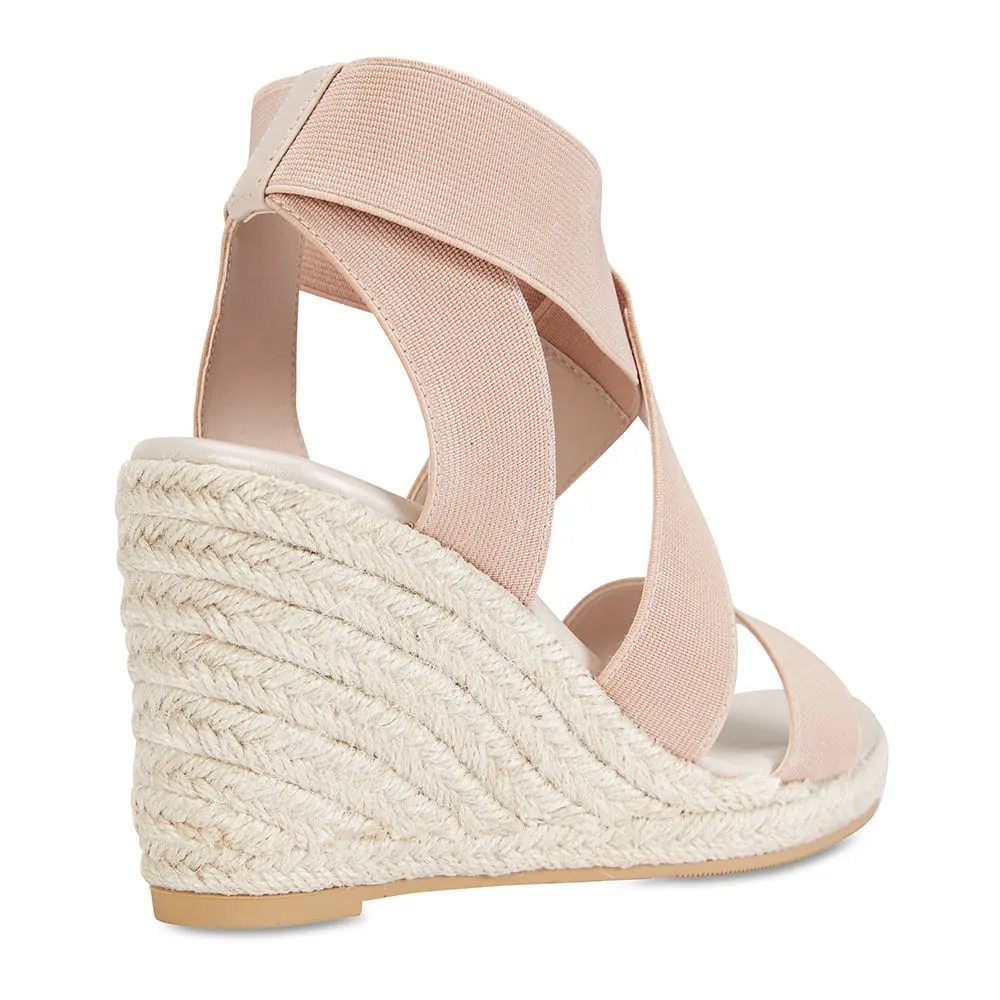 Alamo Espadrille in Blush Fabric