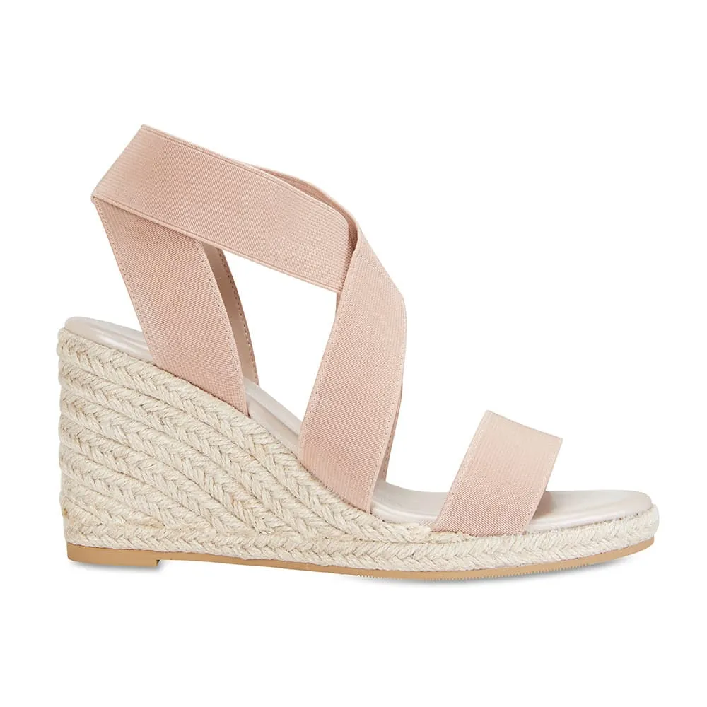 Alamo Espadrille in Blush Fabric