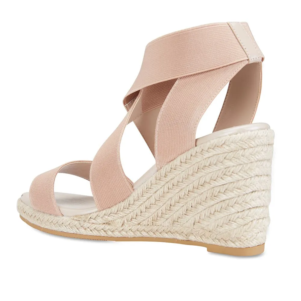 Alamo Espadrille in Blush Fabric