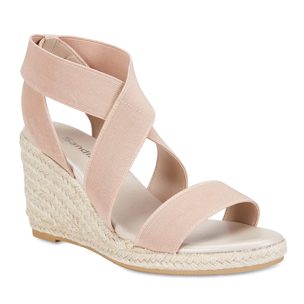 Alamo Espadrille in Blush Fabric