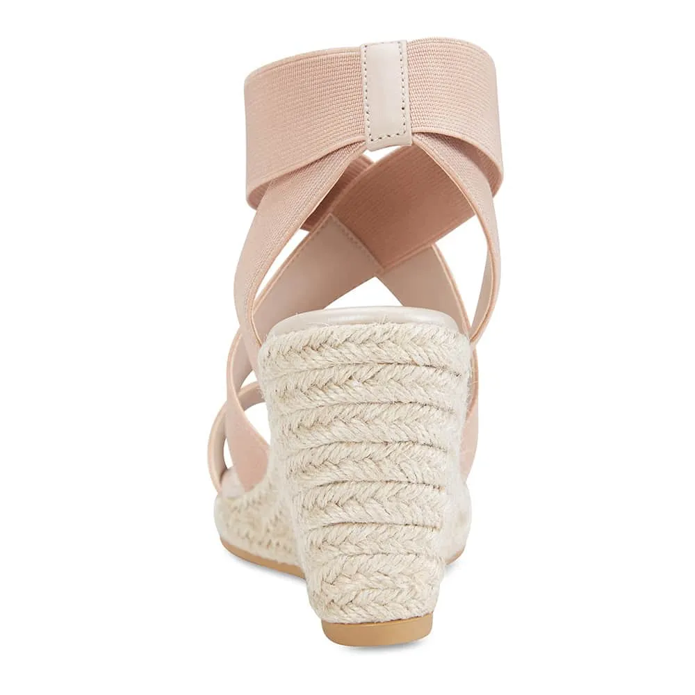 Alamo Espadrille in Blush Fabric