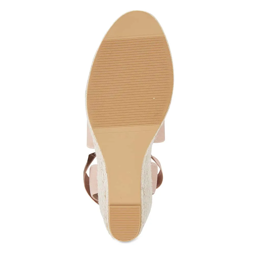 Alamo Espadrille in Blush Fabric