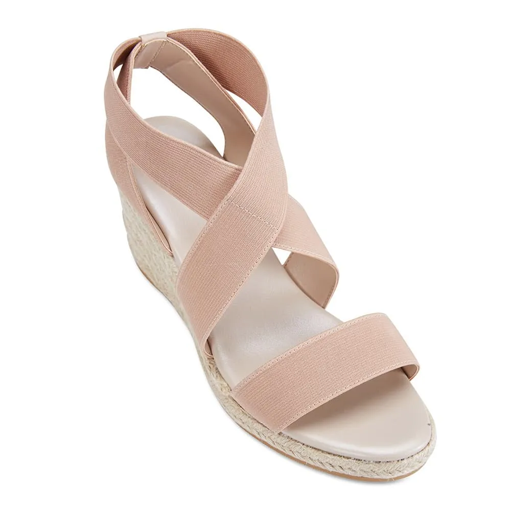 Alamo Espadrille in Blush Fabric