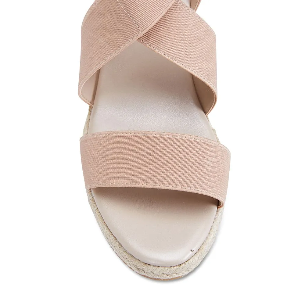 Alamo Espadrille in Blush Fabric