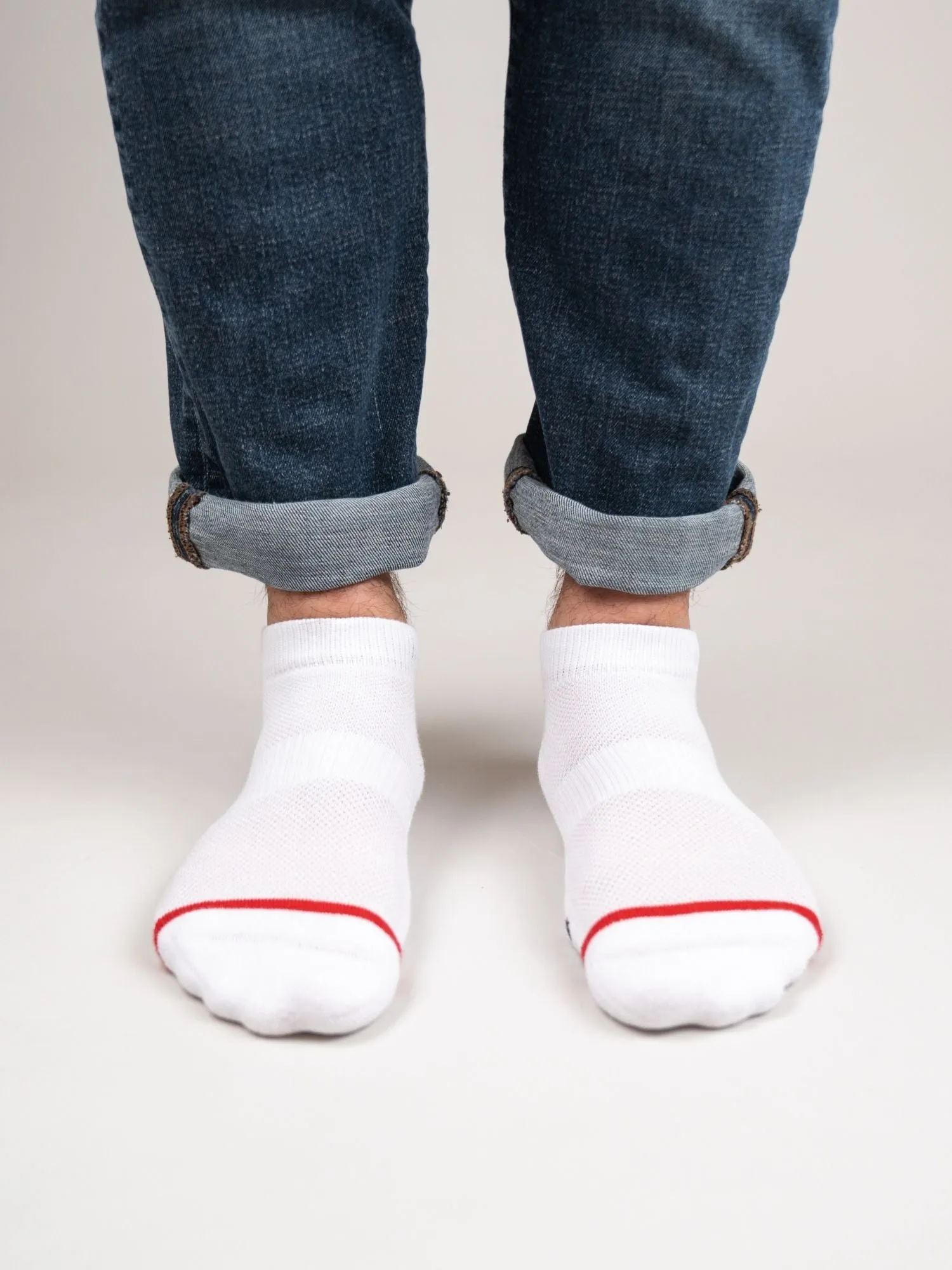 All White 3-Pack Ankle Socks