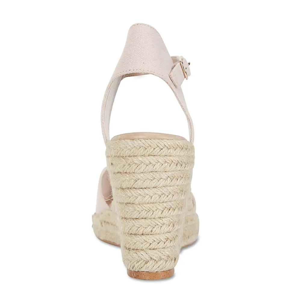 Aloha Espadrille in Blush Fabric