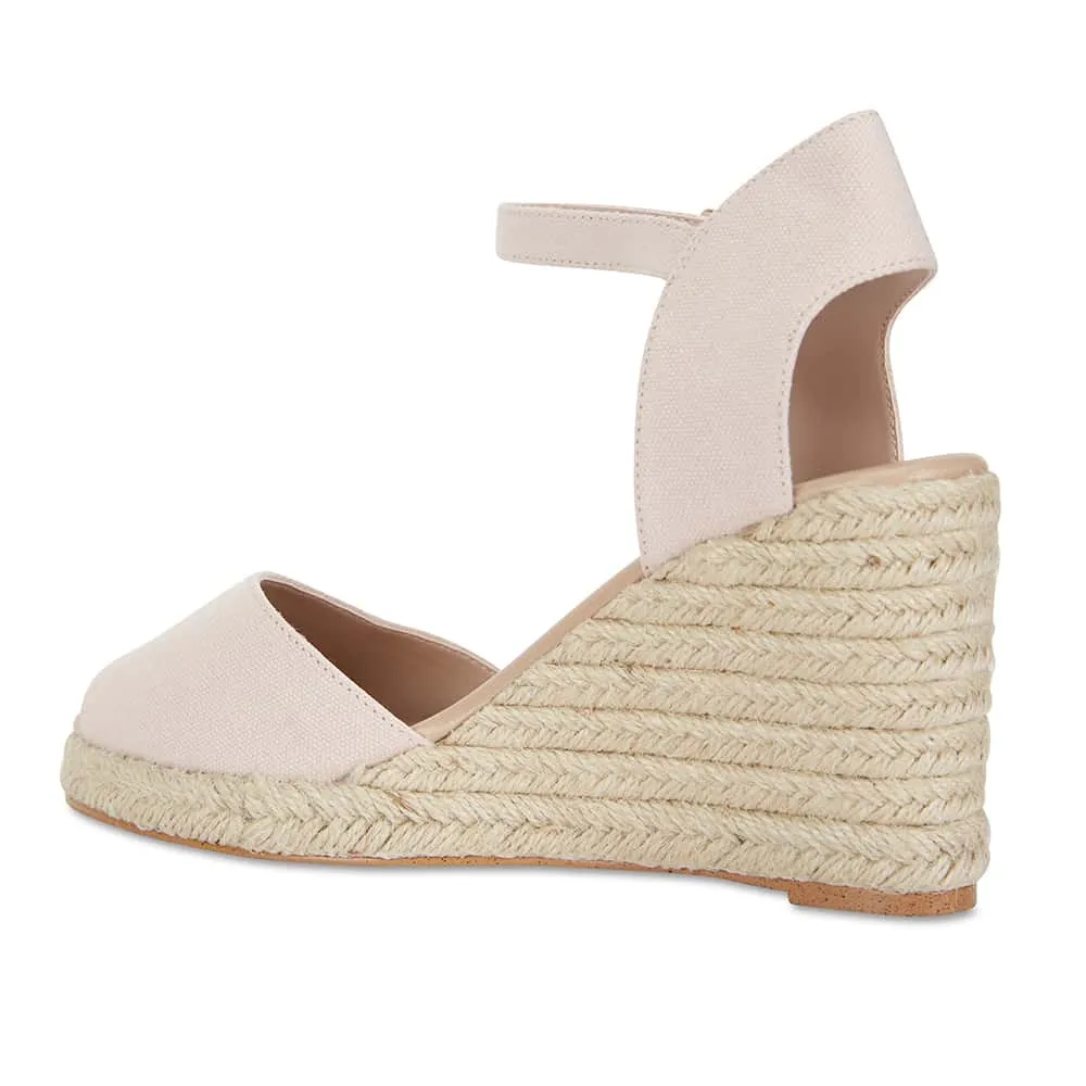 Aloha Espadrille in Blush Fabric