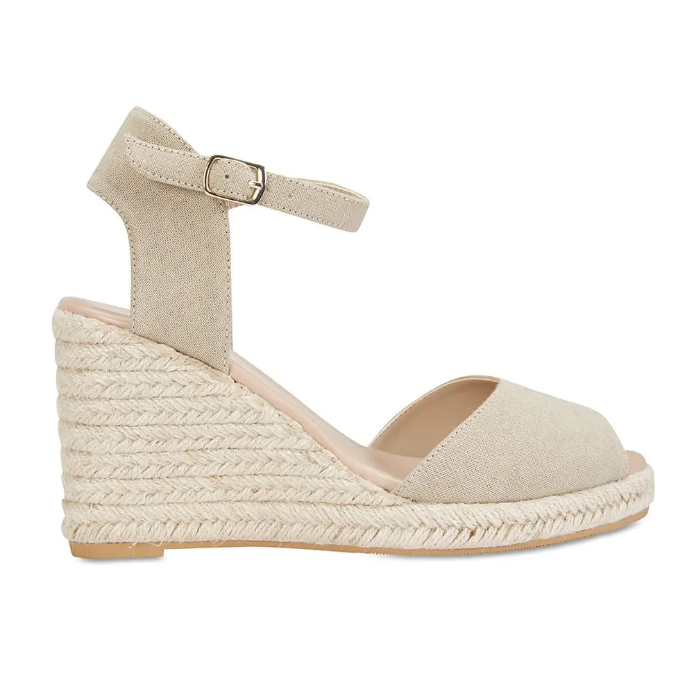 Aloha Espadrille in Taupe Fabric