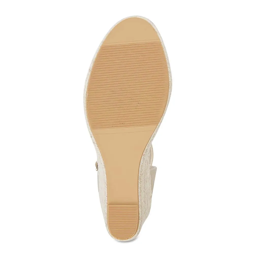 Aloha Espadrille in Taupe Fabric