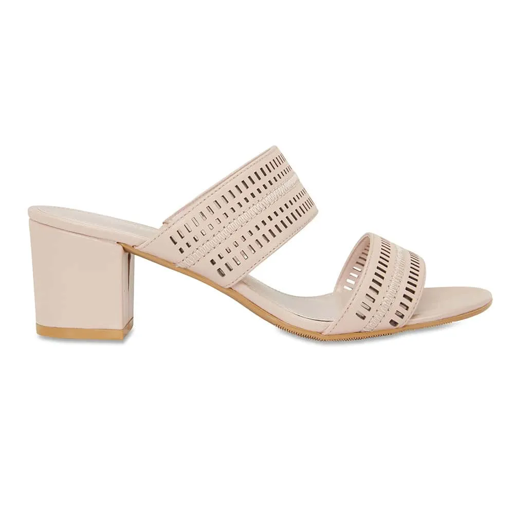 Ambrose Heel in Blush Leather