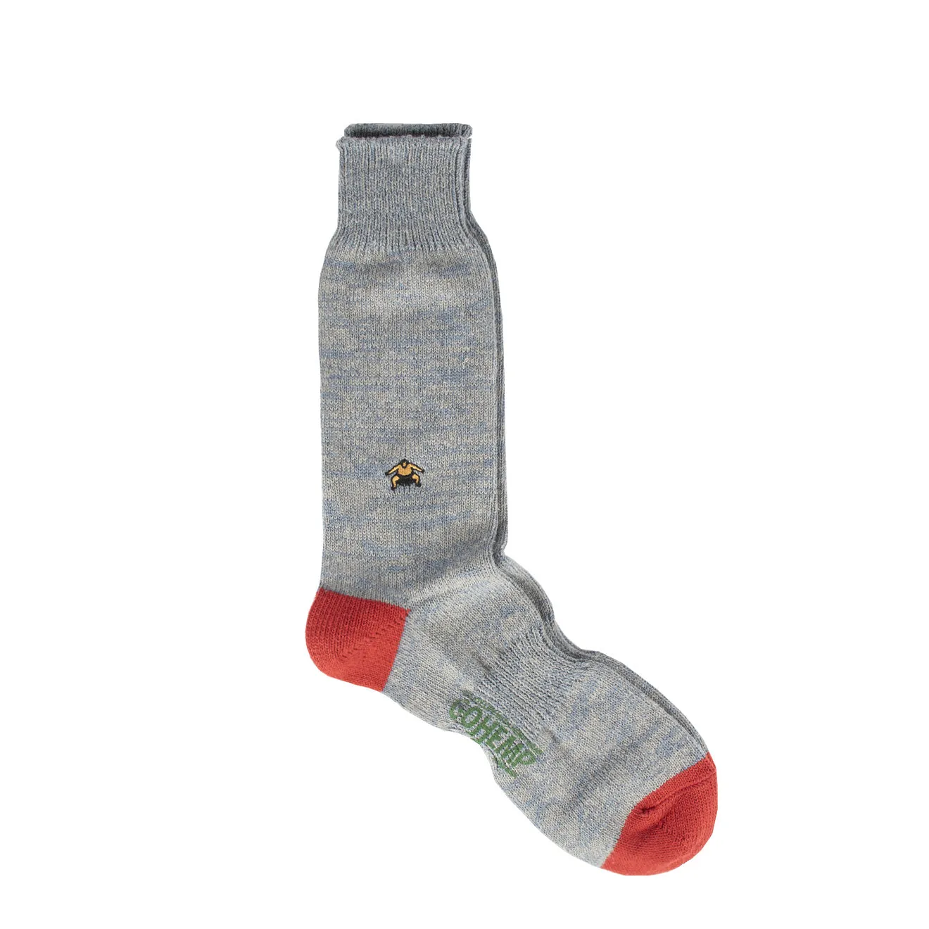 Anonymous Ism Gohemp Embroidery Crew Socks Red - ONE SIZE