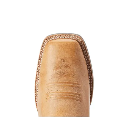 Ariat Men's Riding High Tan & Brick Square Toe Cowboy Boot 10042469