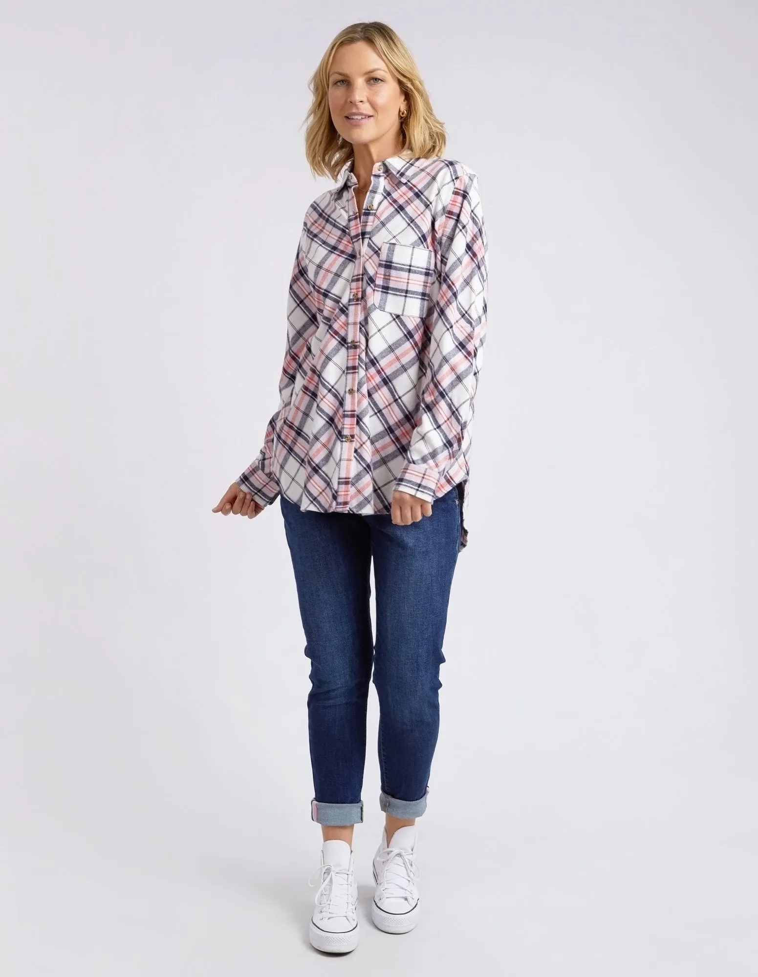 Aster Shirt Pink & White Check