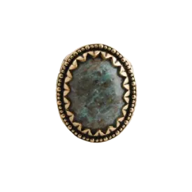 Barse Cuprite and Bronze Oval Ring