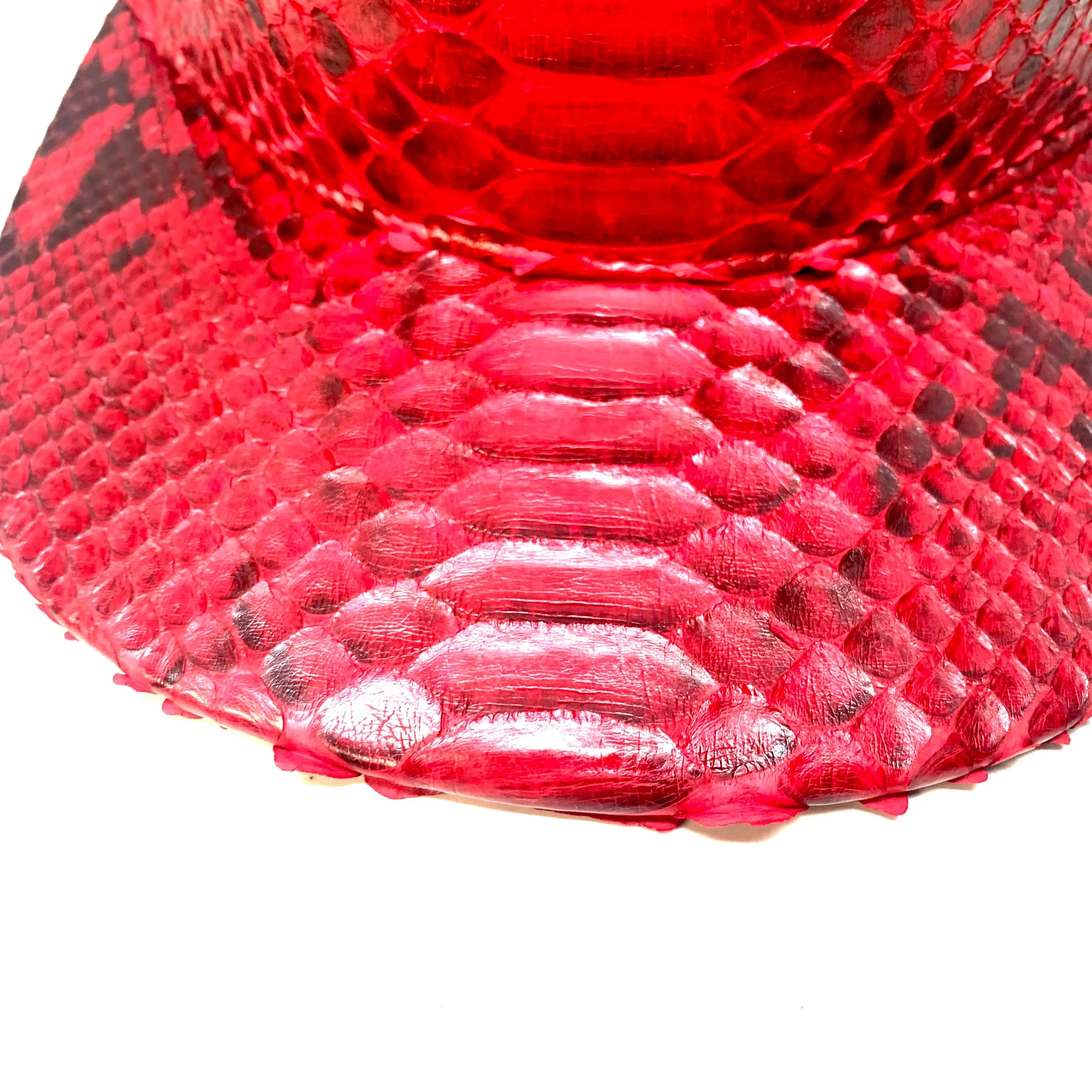 Barya NewYork All-Over Red Python Strap-Back Hat