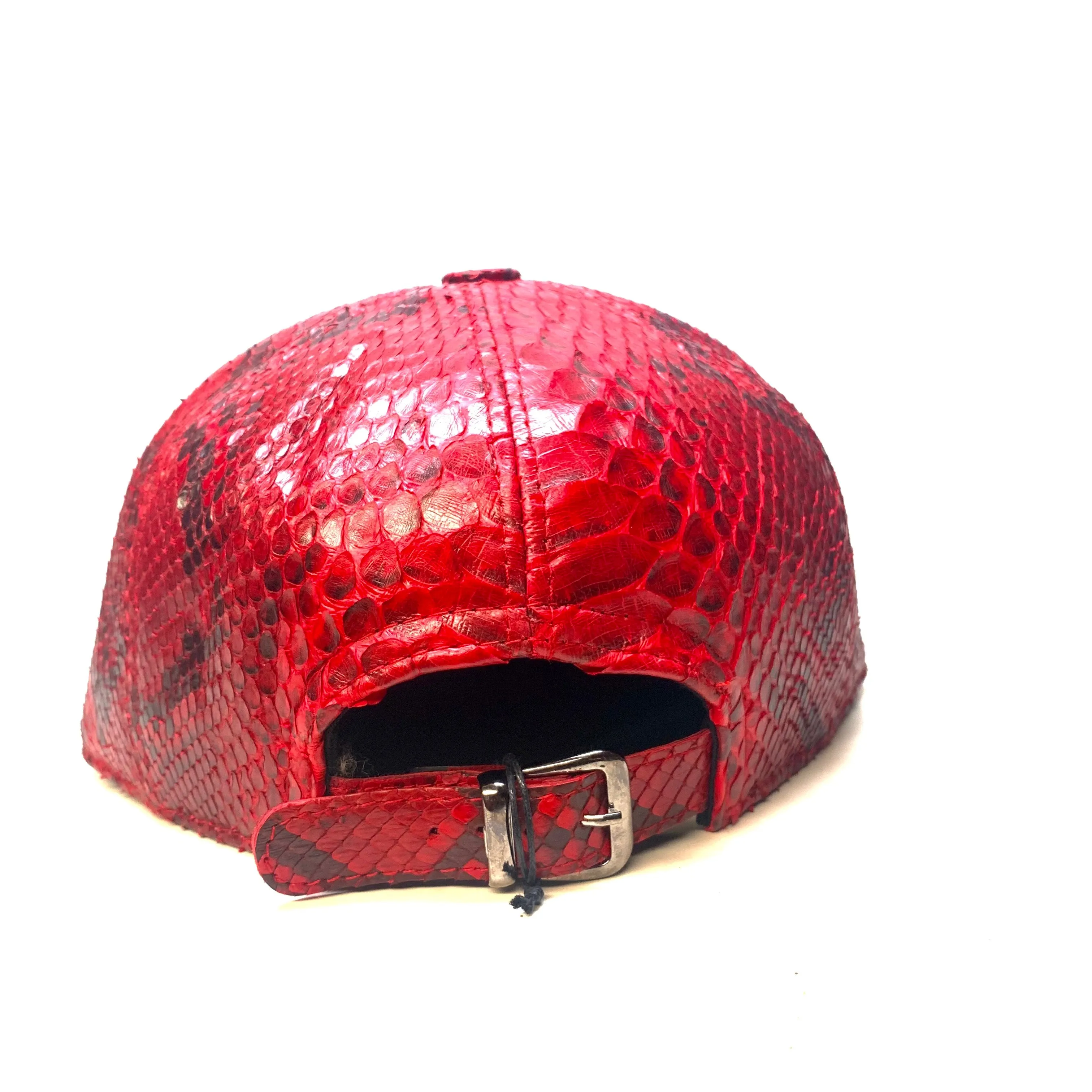 Barya NewYork All-Over Red Python Strap-Back Hat