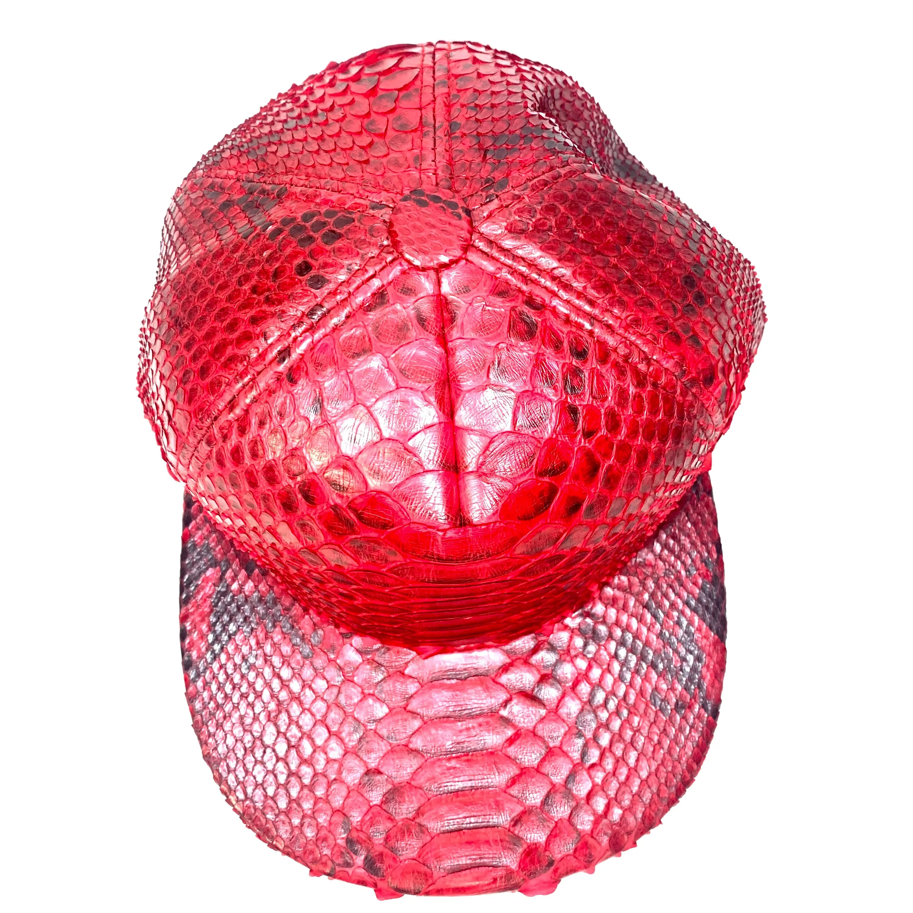 Barya NewYork All-Over Red Python Strap-Back Hat