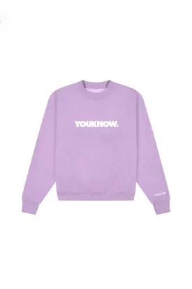 BLOCK CREWNECK | LILAC