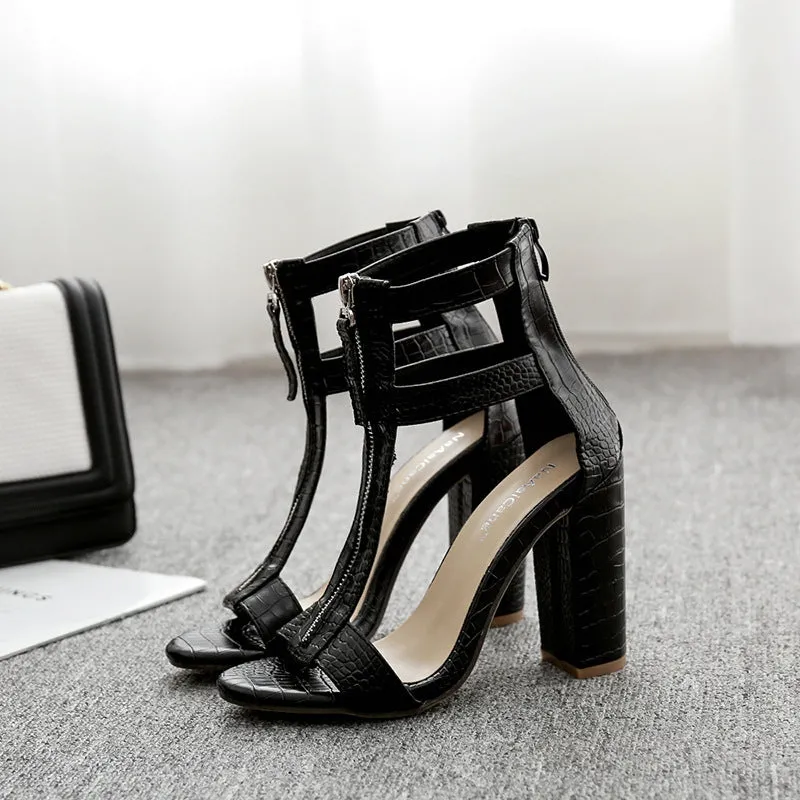 Block heel sandals