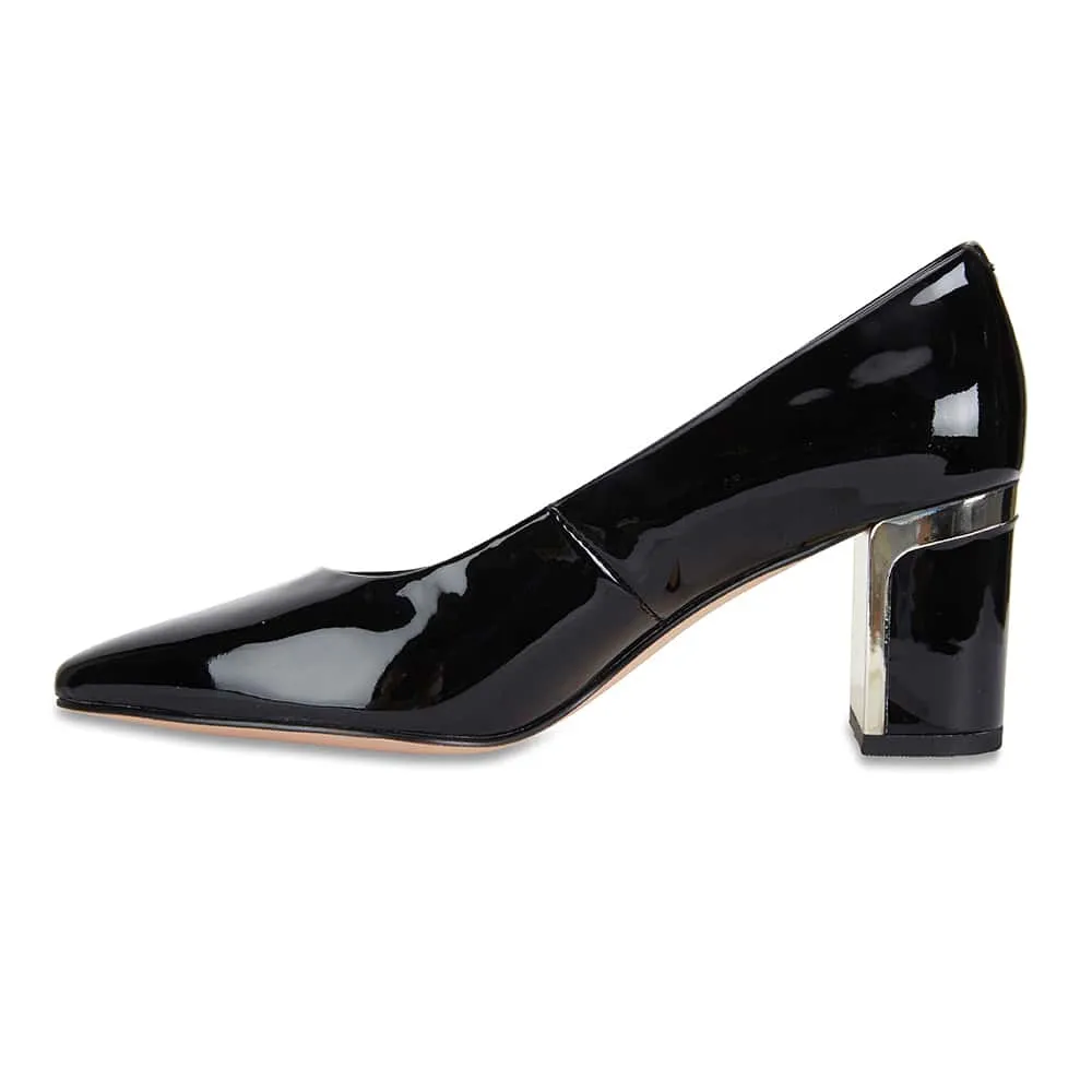 Bonnie Heel in Black Patent