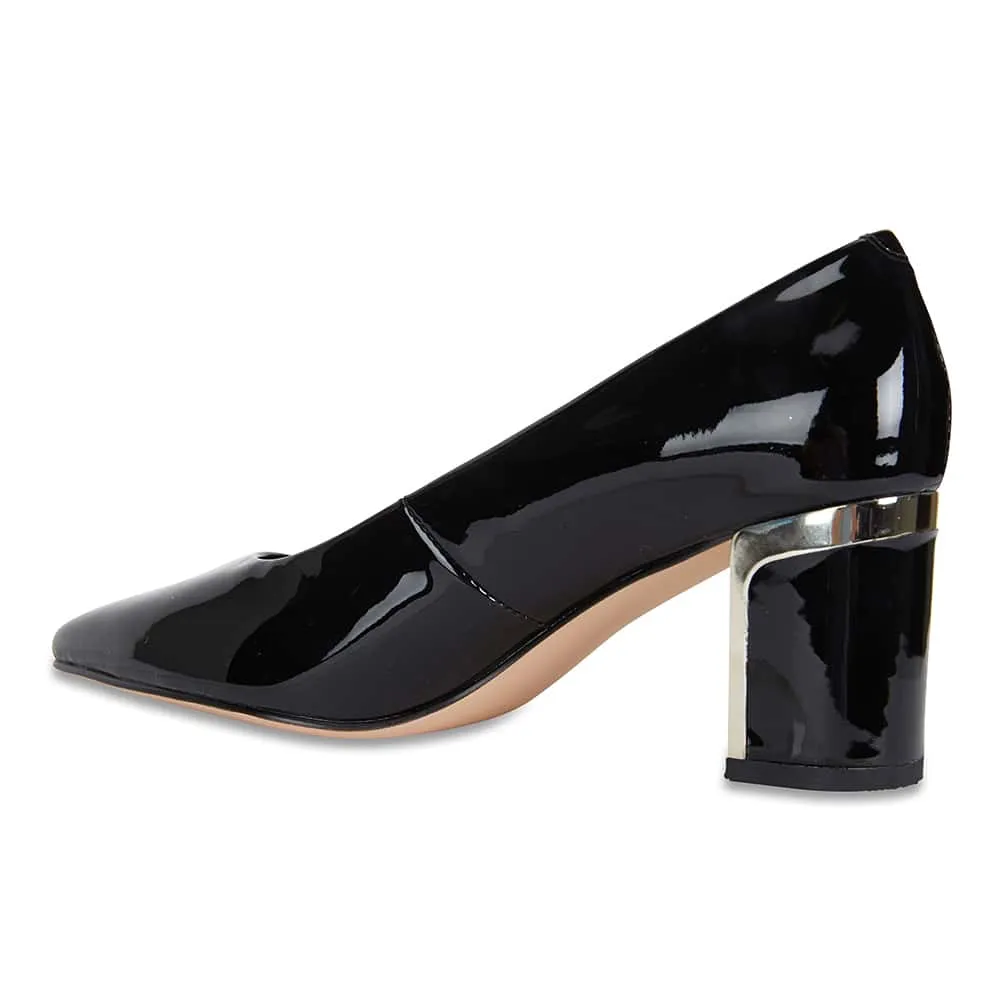 Bonnie Heel in Black Patent