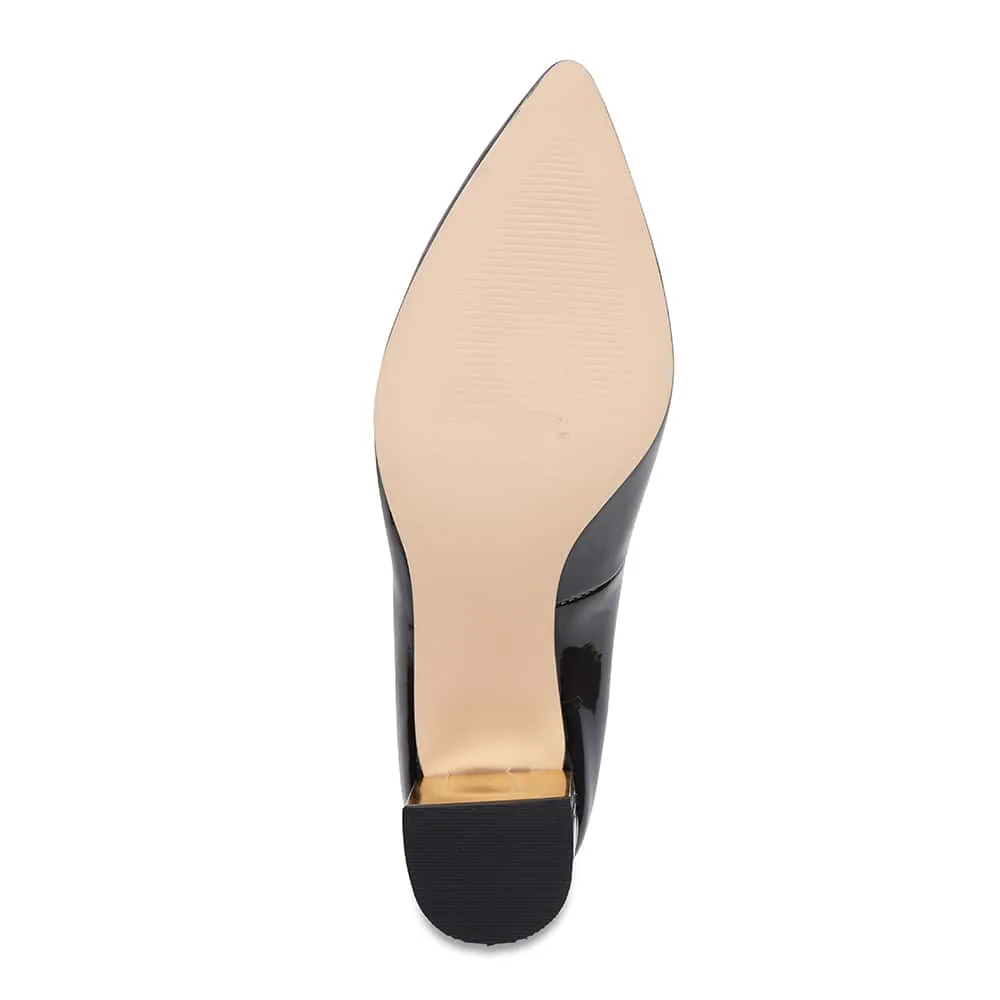 Bonnie Heel in Black Patent