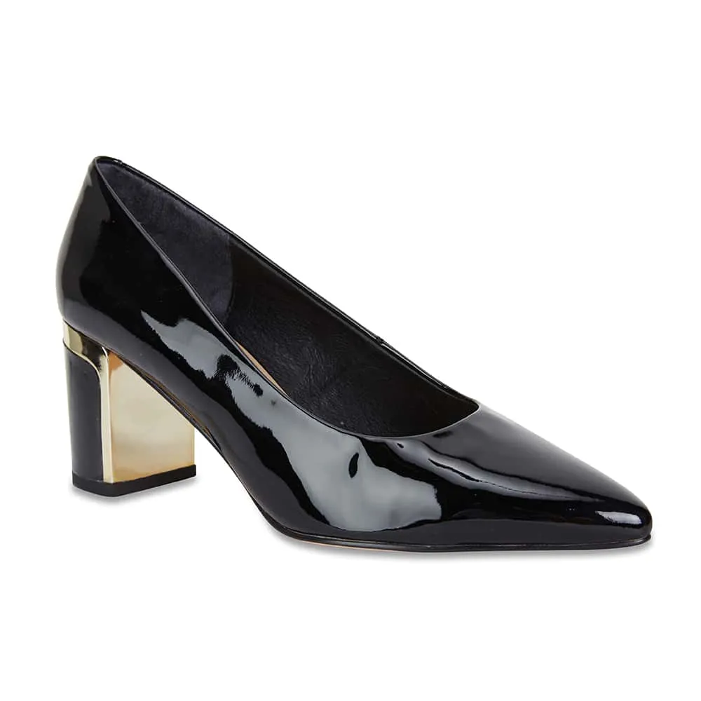 Bonnie Heel in Black Patent